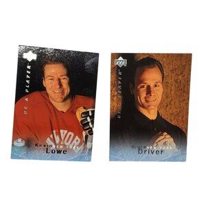 2 Mint Condition Vintage Be A Player Upper Deck New York Foil Hockey cards